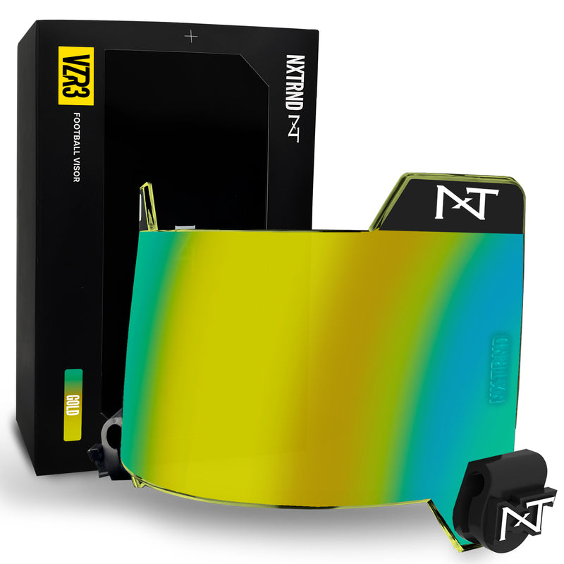 Load image into Gallery viewer, NXTRND VZR3® Football Visor Gold
