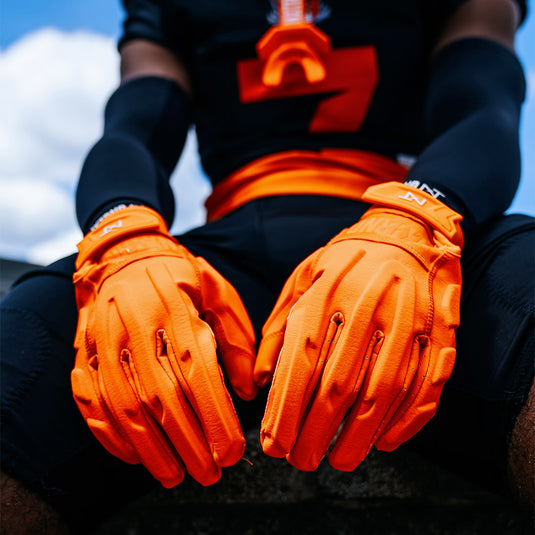 NXTRND G3® Padded Football Gloves Orange