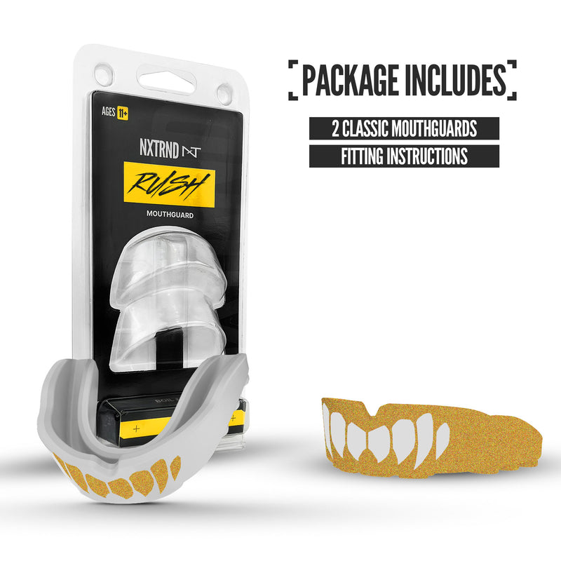 Load image into Gallery viewer, NXTRND Rush™ Gold &amp; White Fangs (2 Pack)
