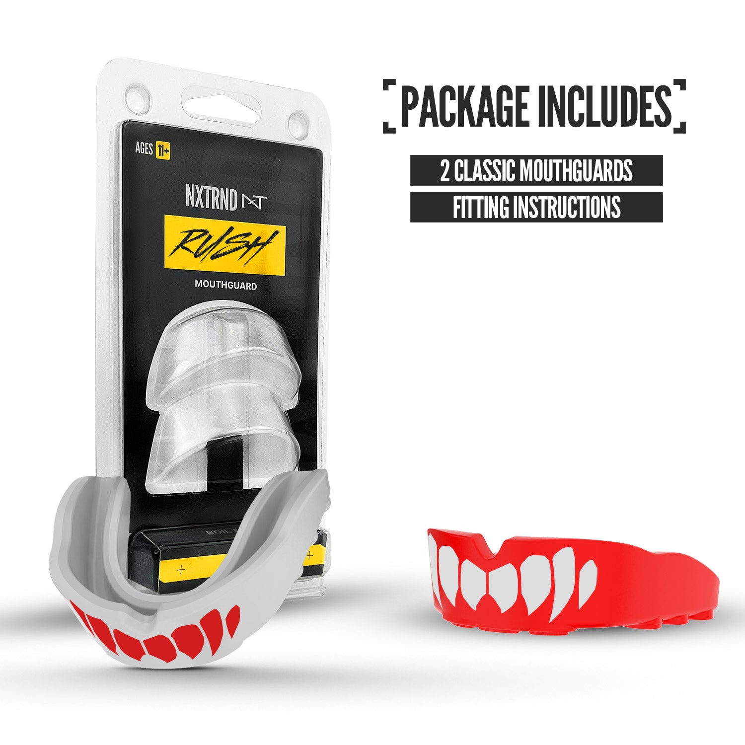 NXTRND Rush® Red & White Fangs (2 Pack)