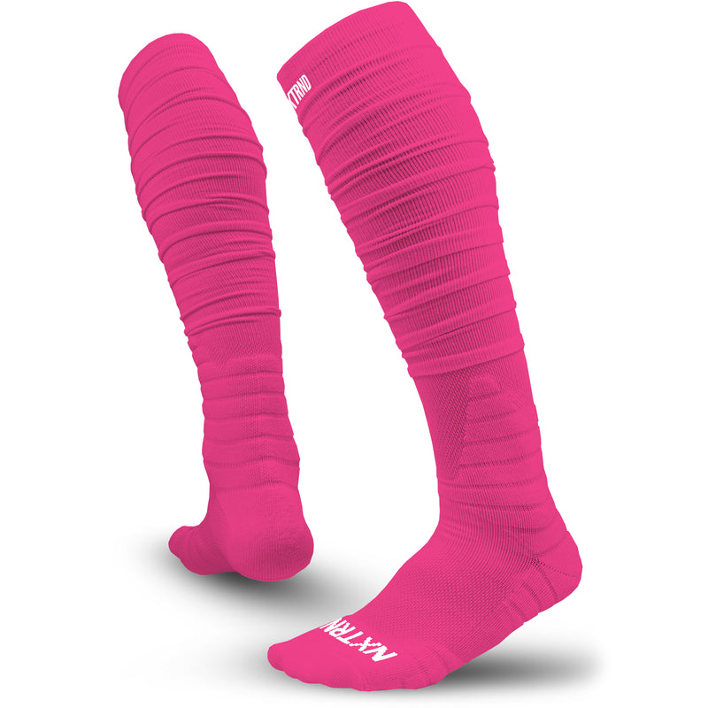 Load image into Gallery viewer, NXTRND XTD® Scrunch Football Socks Pink
