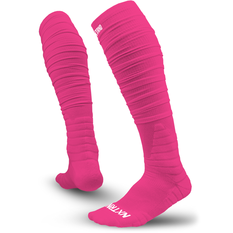 NXTRND XTD™ Scrunch Football Socks Pink