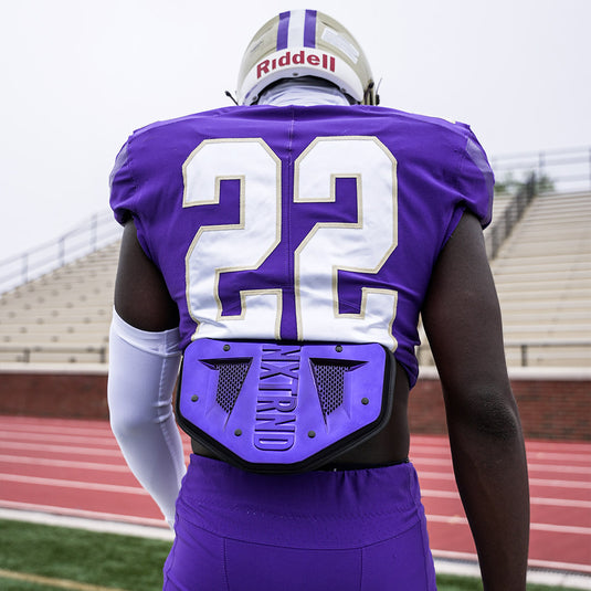 NXTRND B-PLATE™ Football Back Plate Chrome Purple