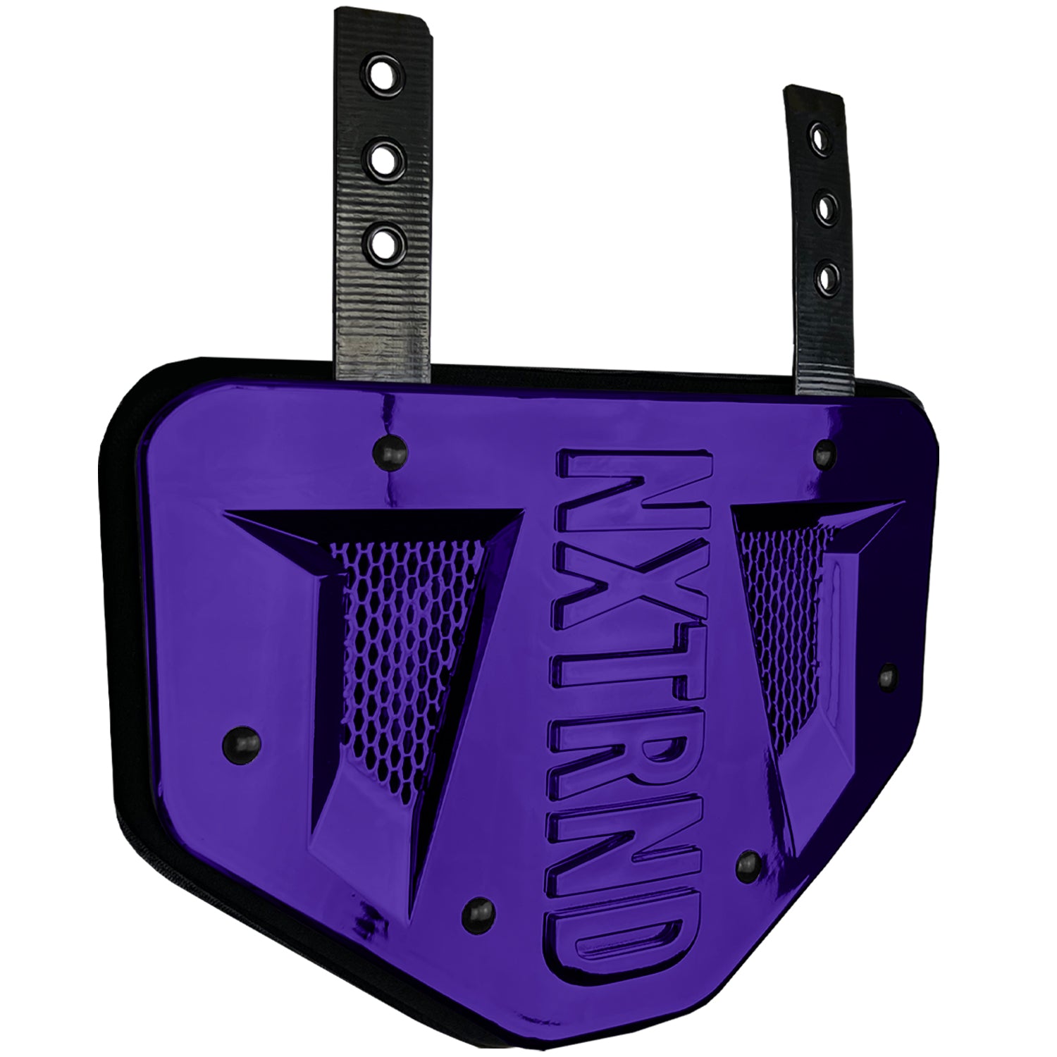 NXTRND B-PLATE® Football Back Plate Chrome Purple