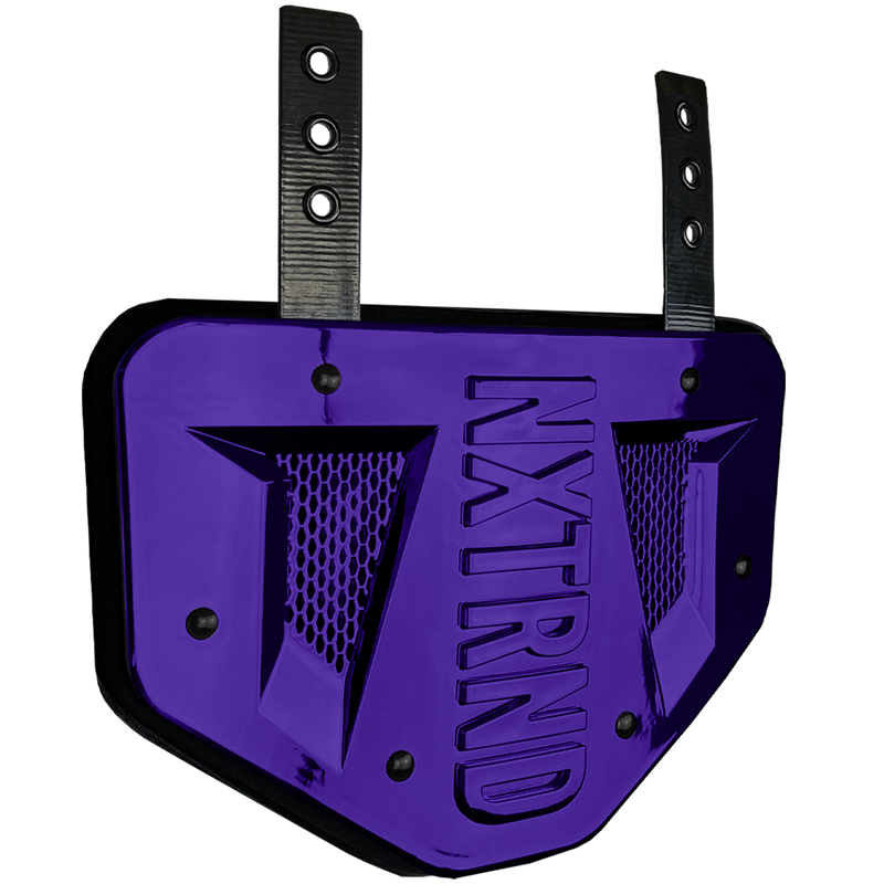 Load image into Gallery viewer, NXTRND B-PLATE™ Football Back Plate Chrome Purple

