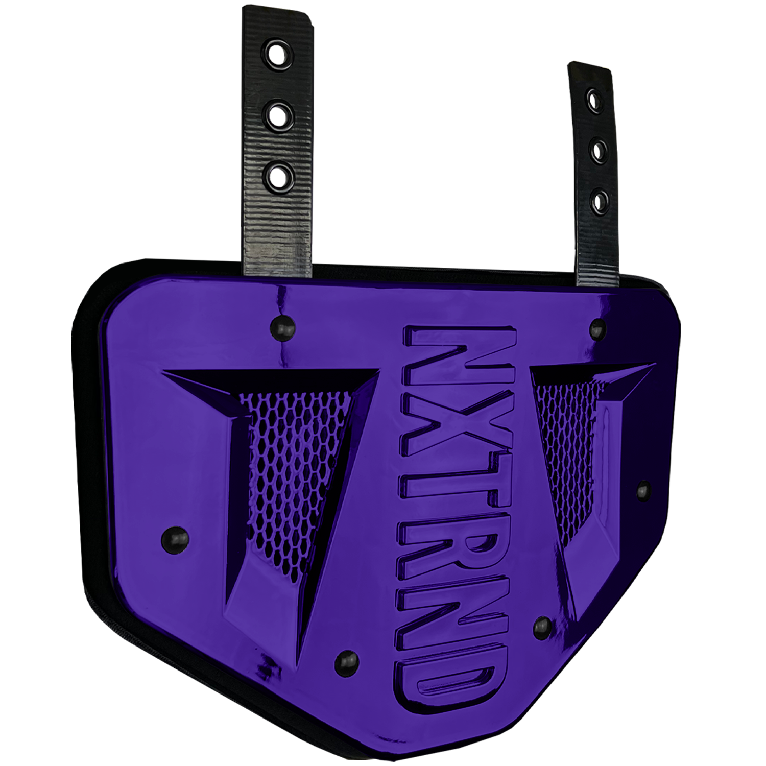 NXTRND B-PLATE® Football Back Plate Chrome Purple