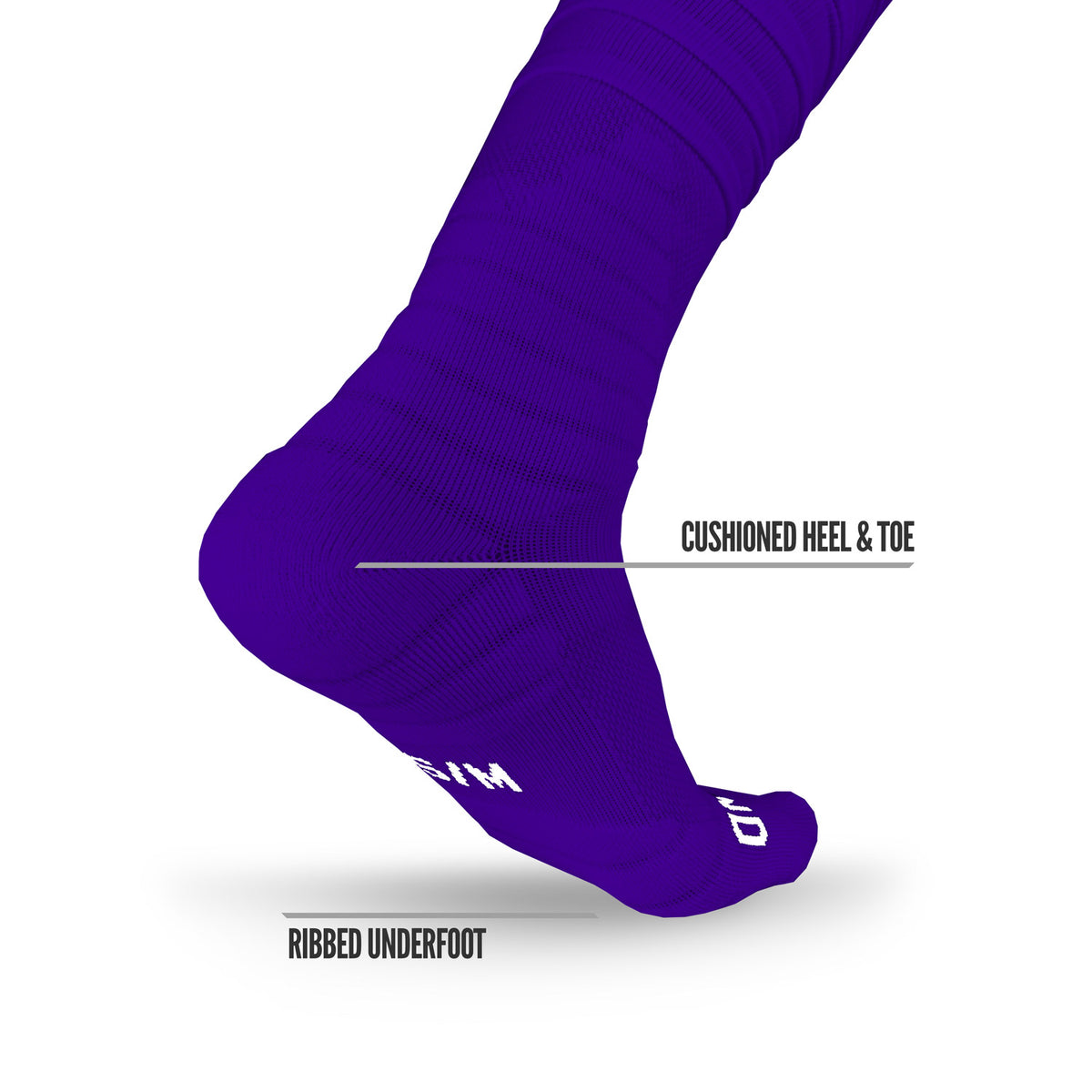 Purple Fuzzy Knobby Socks