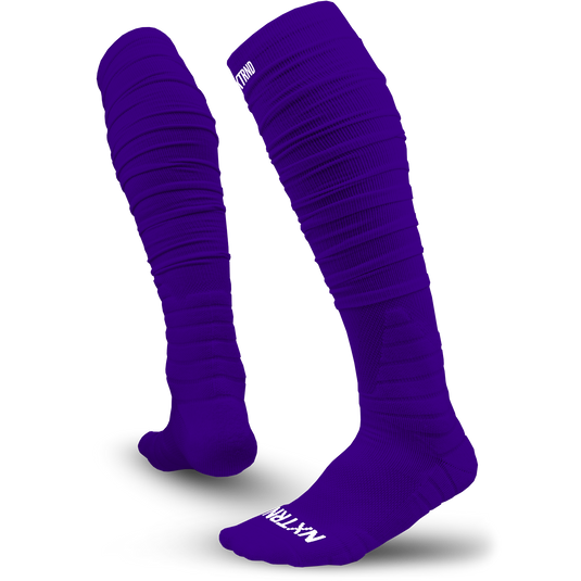 NXTRND XTD™ Scrunch Football Socks Purple
