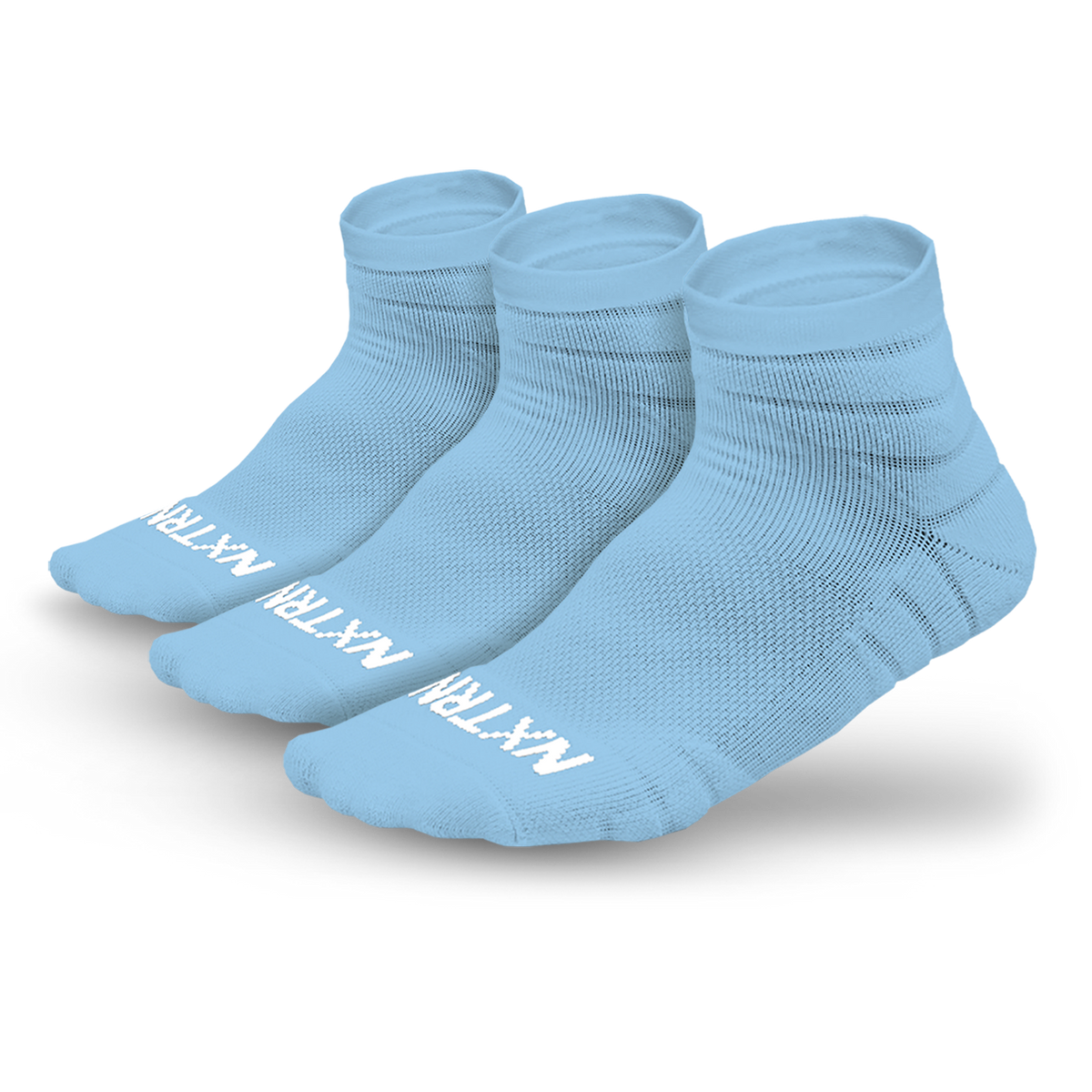 NXTRND Quarter Socks Columbia Blue (3-Pairs)