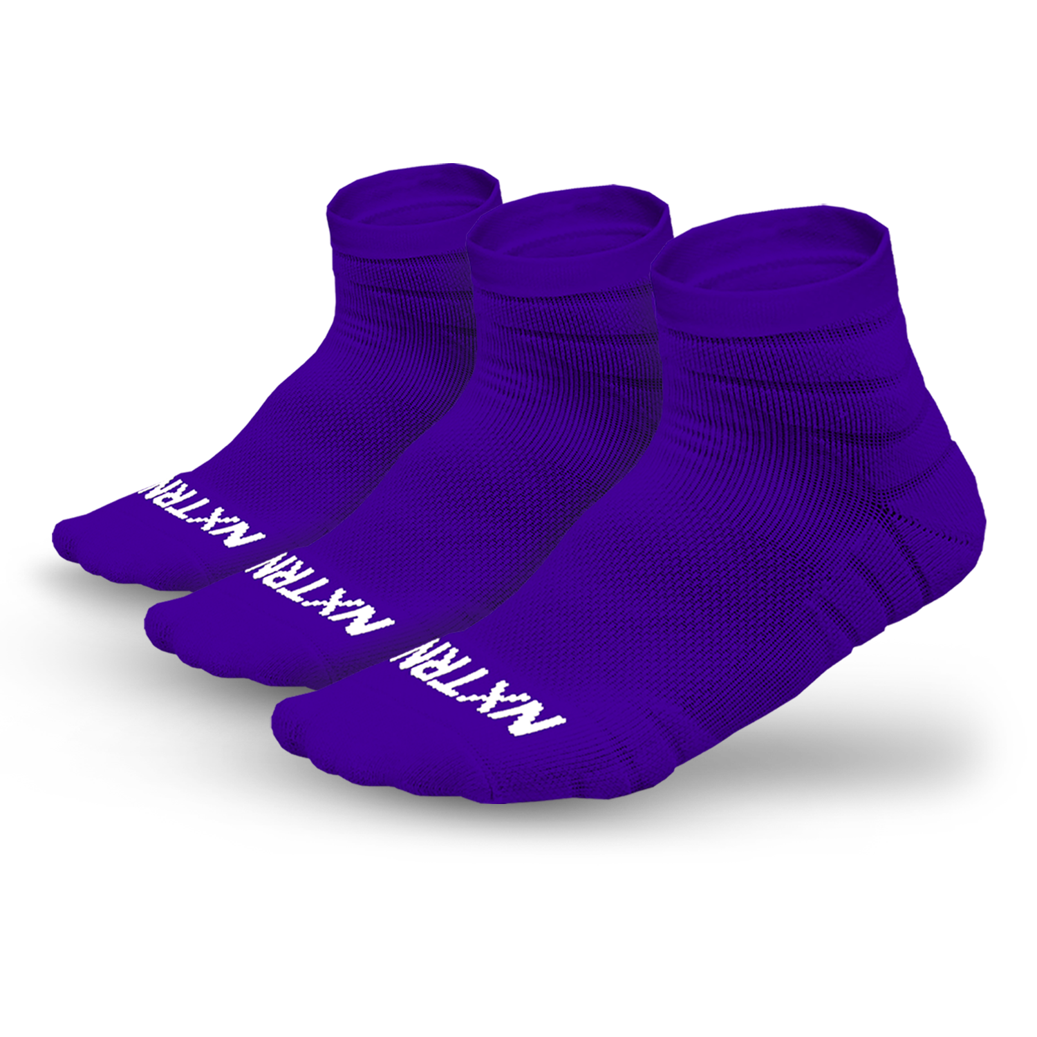 Chaussettes NXTRND Quarter violettes (3 paires)