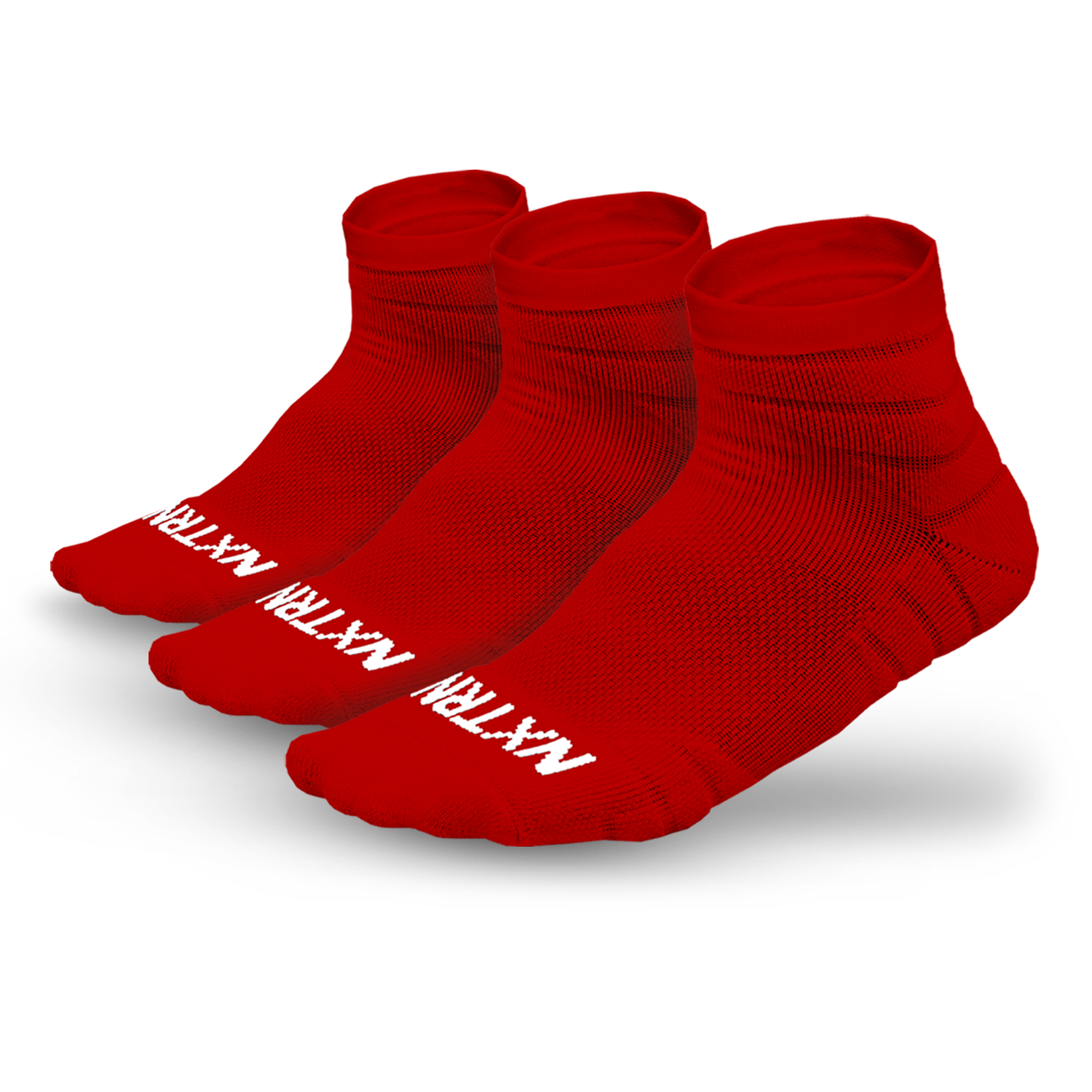 Chaussettes NXTRND Quarter rouges (3 paires)