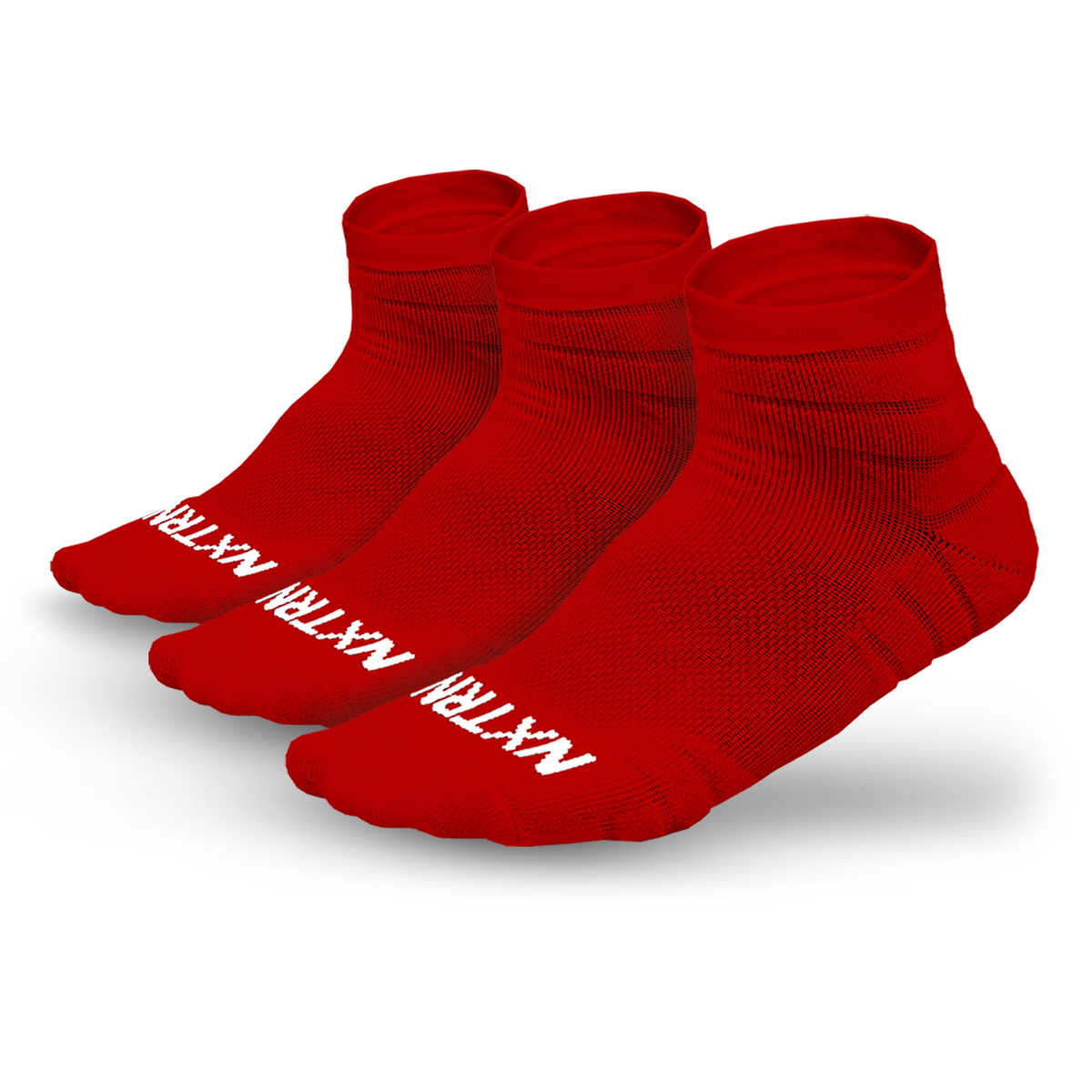 NXTRND Quarter Socks Red (3-Pairs)