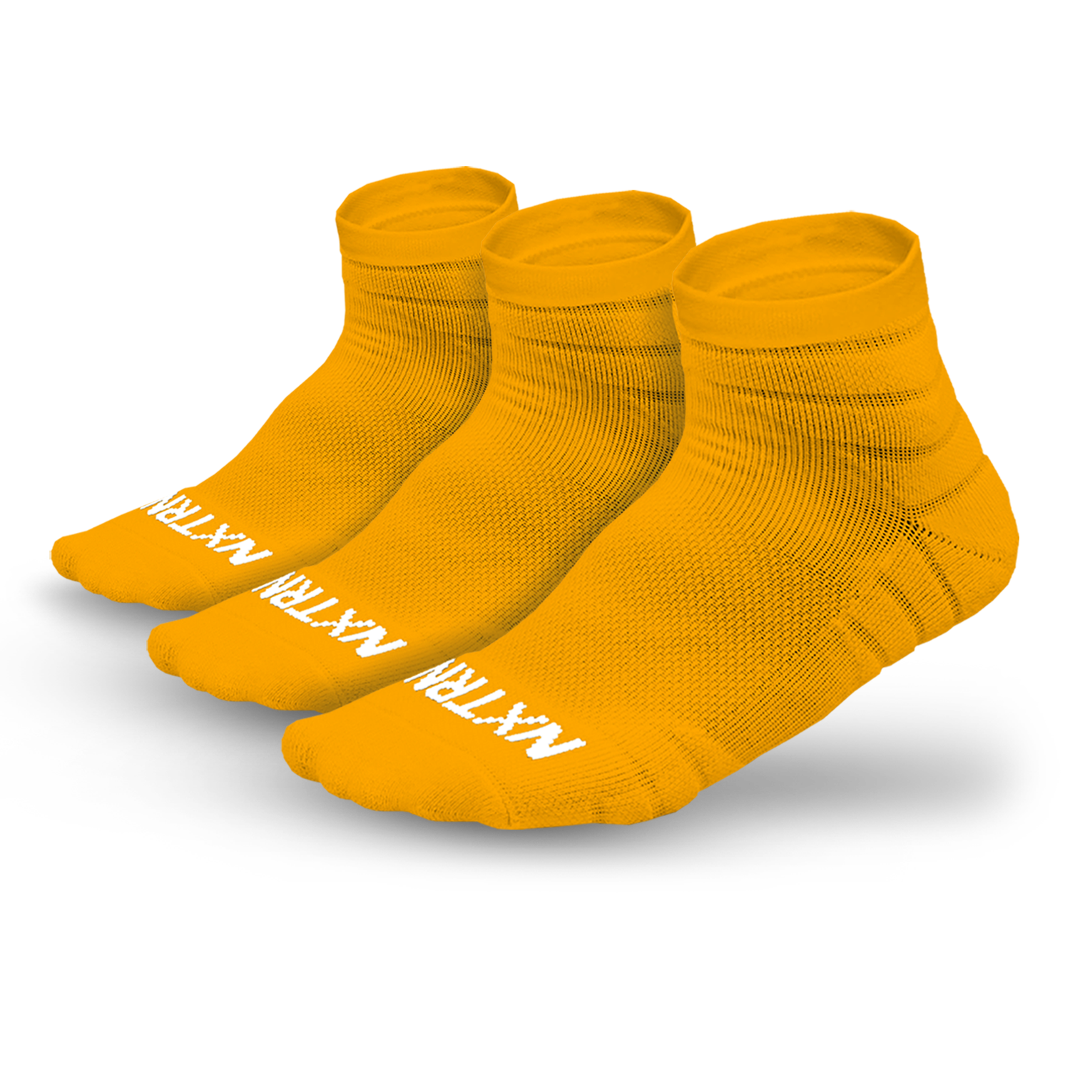 Chaussettes NXTRND Quarter jaunes (3 paires)