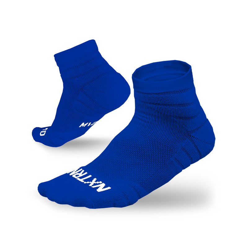 Load image into Gallery viewer, NXTRND Quarter Football Socks Blue 3-Pairs
