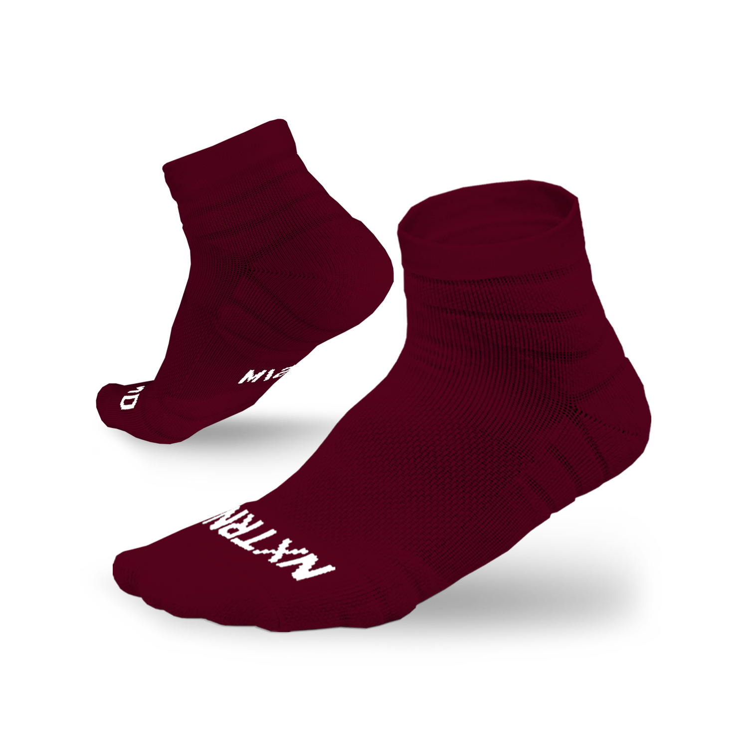 NXTRND Quarter Socks Maroon (3-Pairs)