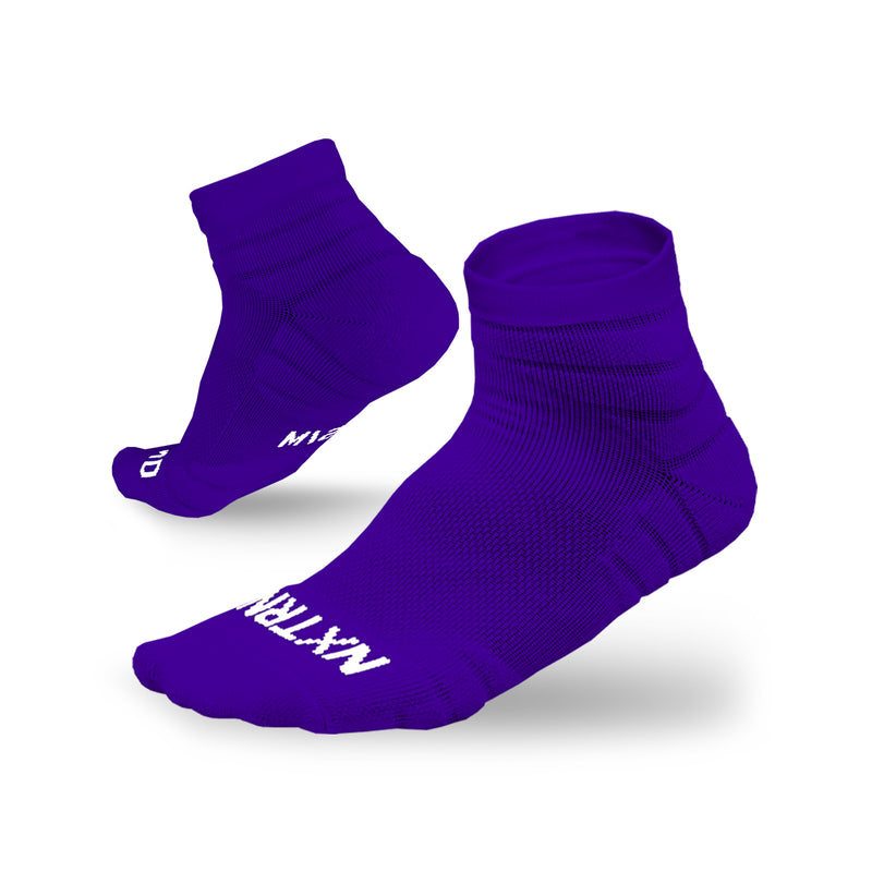 Load image into Gallery viewer, NXTRND Quarter Football Socks Purple 3-Pairs
