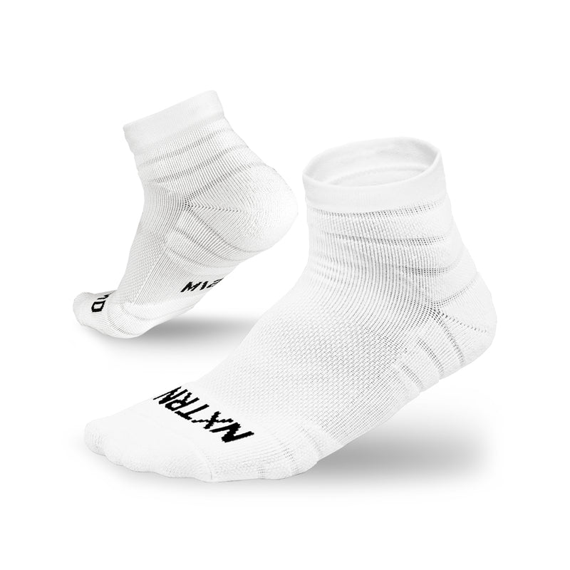 Load image into Gallery viewer, NXTRND Quarter Football Socks White 3-Pairs
