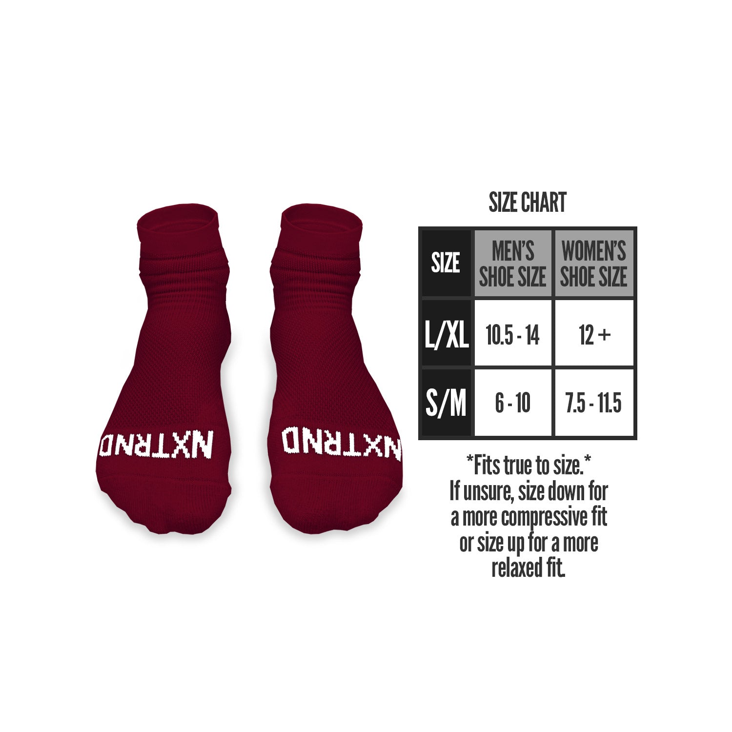 Converse socks size chart hotsell