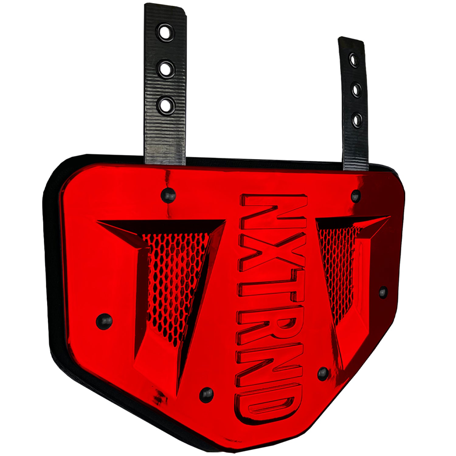 NXTRND B-PLATE® Football Back Plate Chrome Red