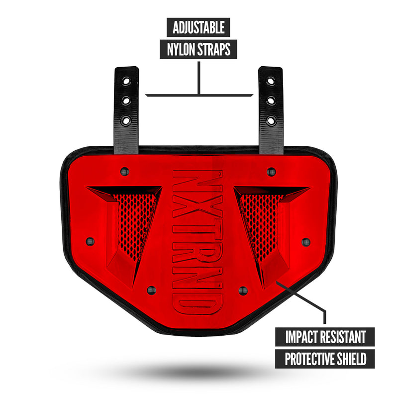 Load image into Gallery viewer, NXTRND B-PLATE™ Football Back Plate Chrome Red
