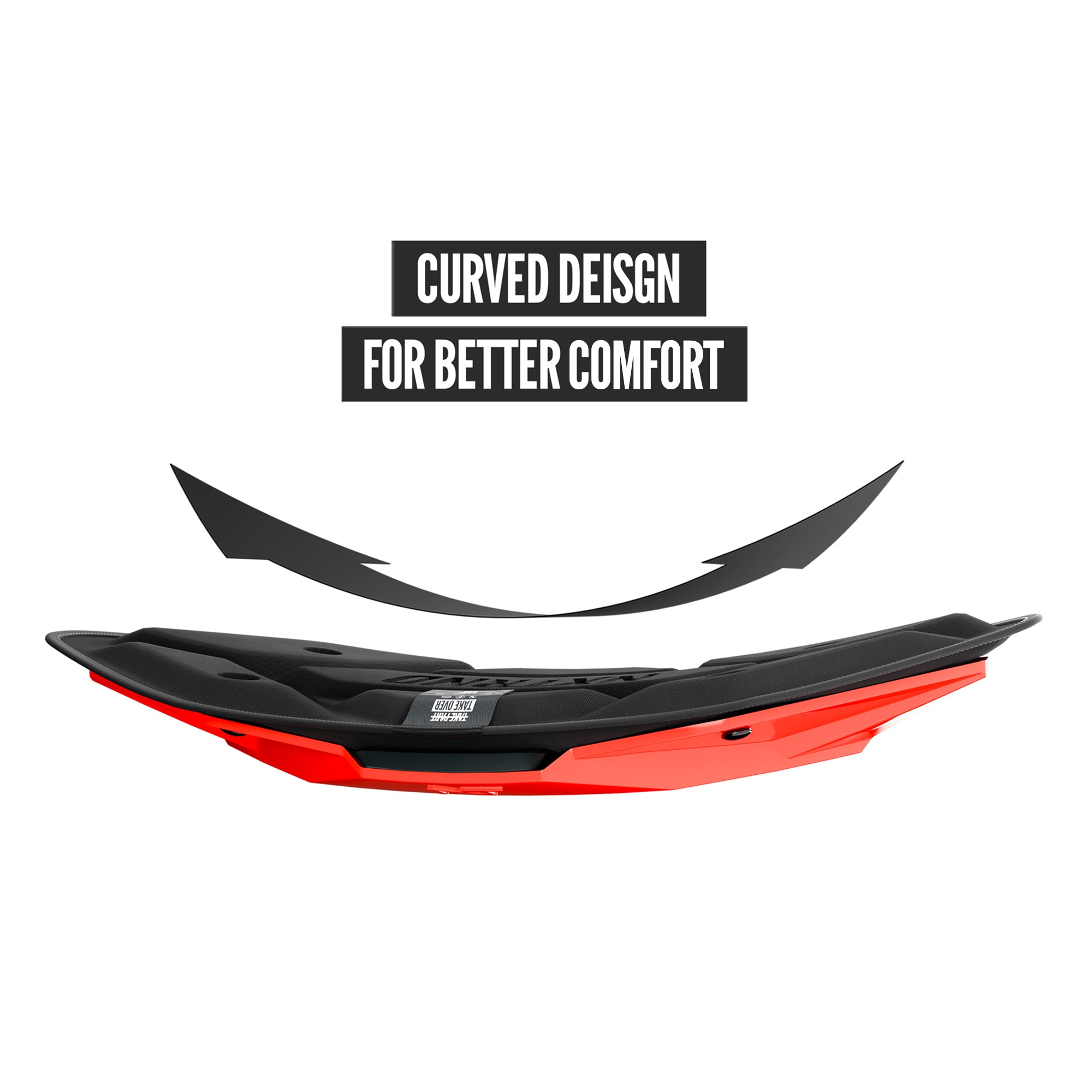 Plaque dorsale de football américain NXTRND B-PLATE® Pro, rouge