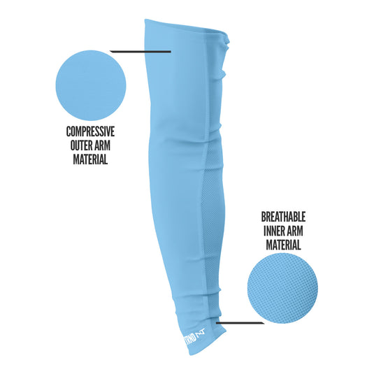 NXTRND AirTek™ Arm Sleeves Columbia Blue (1 Pair)