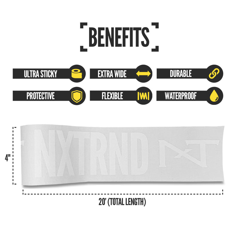 Nxtrnd TRF Turf Tape Football, Extra Wide Kinesiology Tape, Protects