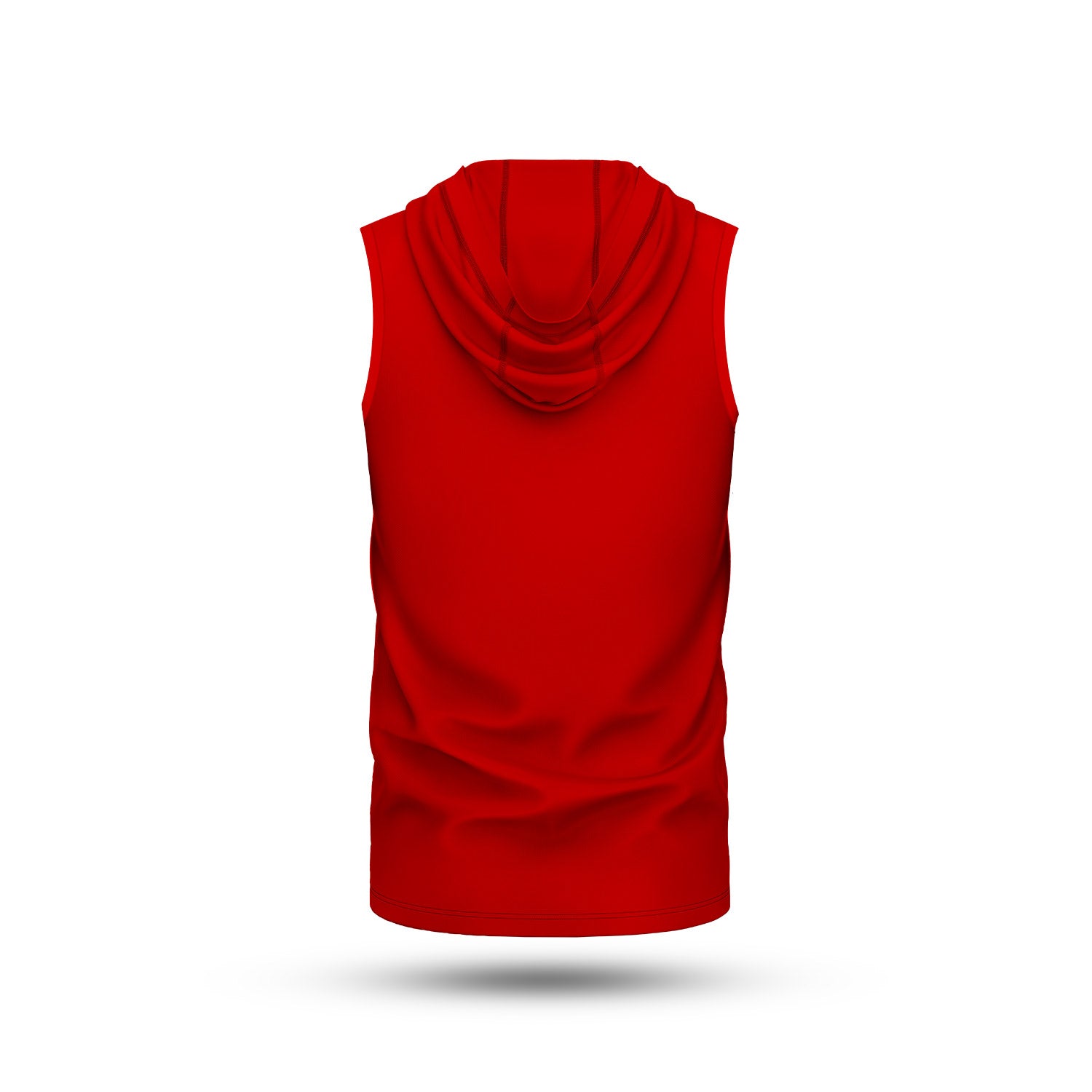 Red sleeveless hoodie youth sale