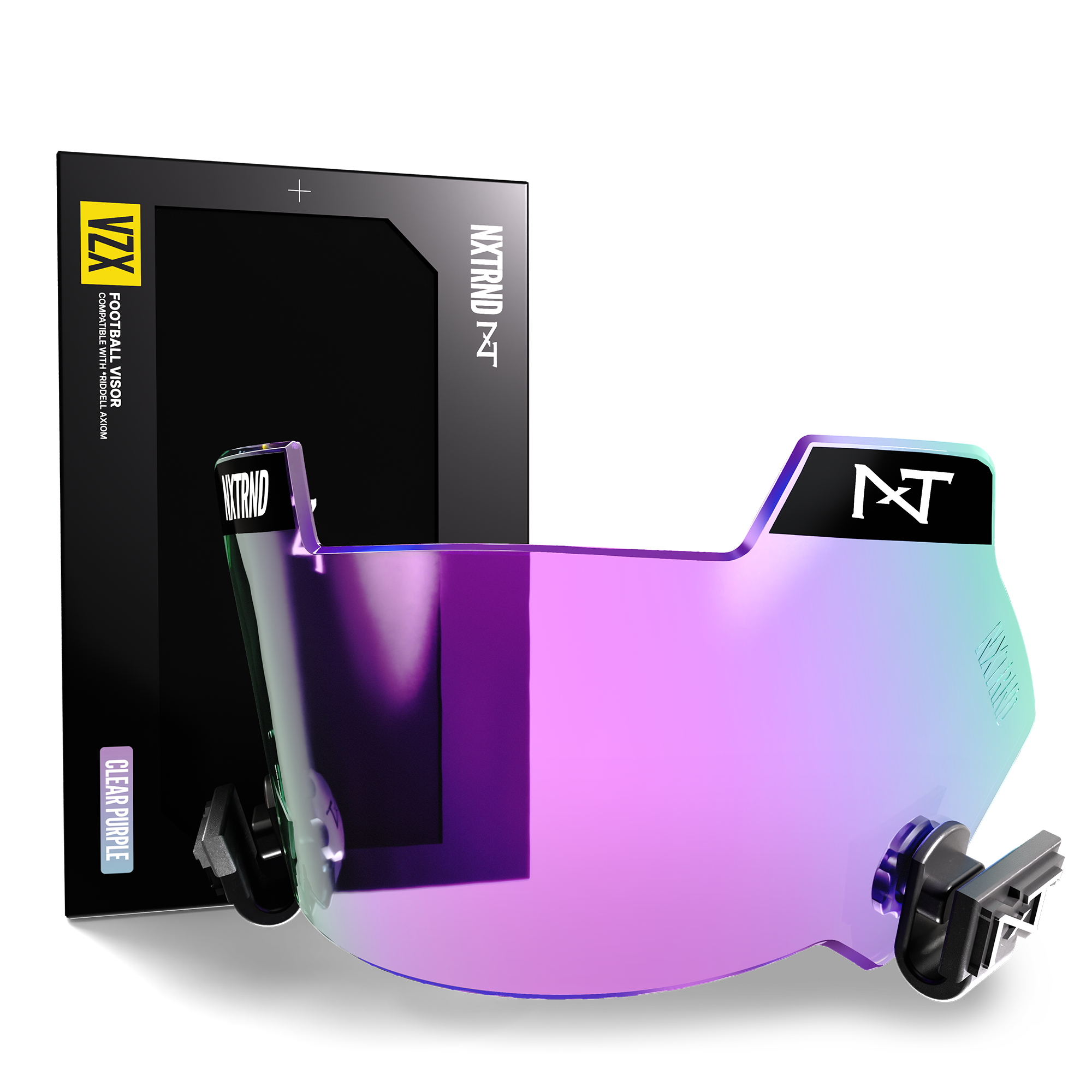 NXTRND VZX Football Visor Clear Purple