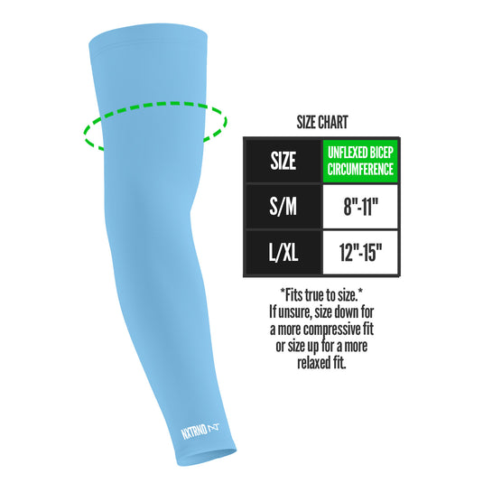 Nxtrnd Airtek Arm Sleeves Columbia Blue (1 Pair) Columbia Blue / S/M