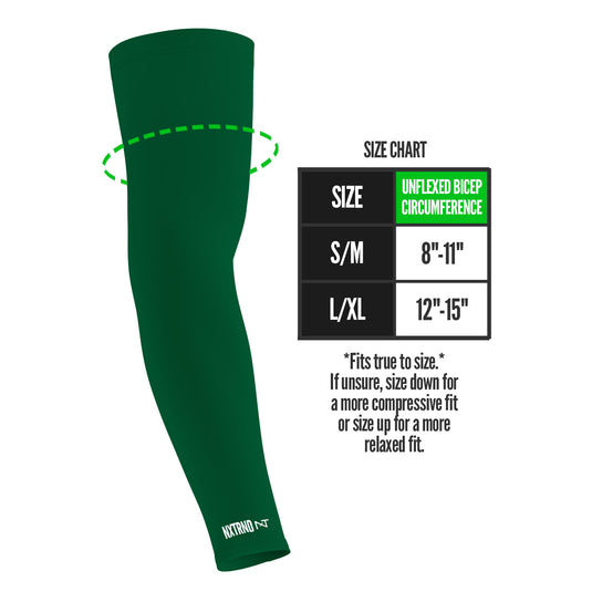 NXTRND AirTek™ Arm Sleeves Dark Green (1 Pair)