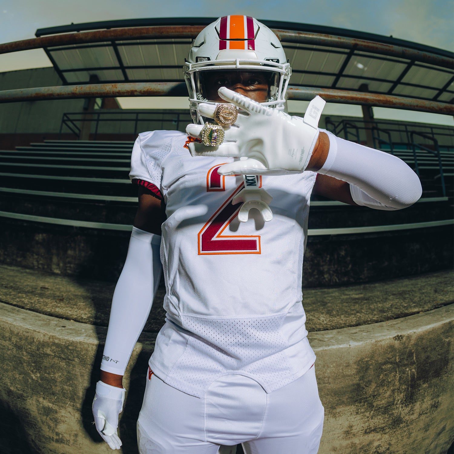 NXTRND G1® Youth Football Gloves White