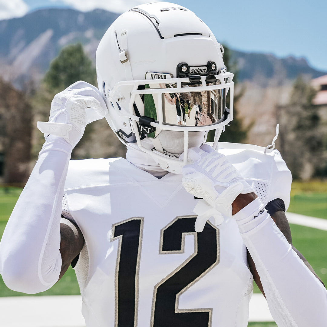 All white receiver gloves online