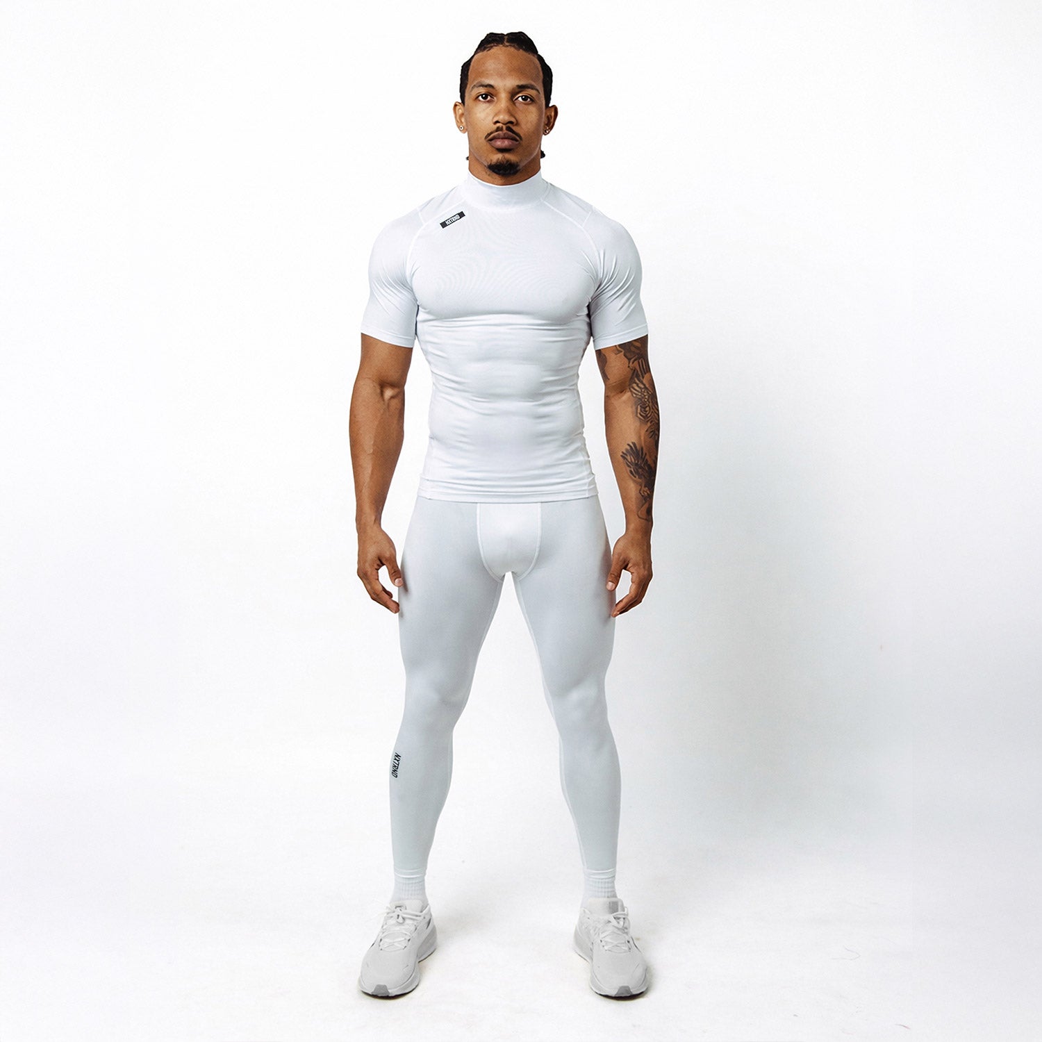 Nxtrnd Core Turtleneck Compression Short Sleeve White