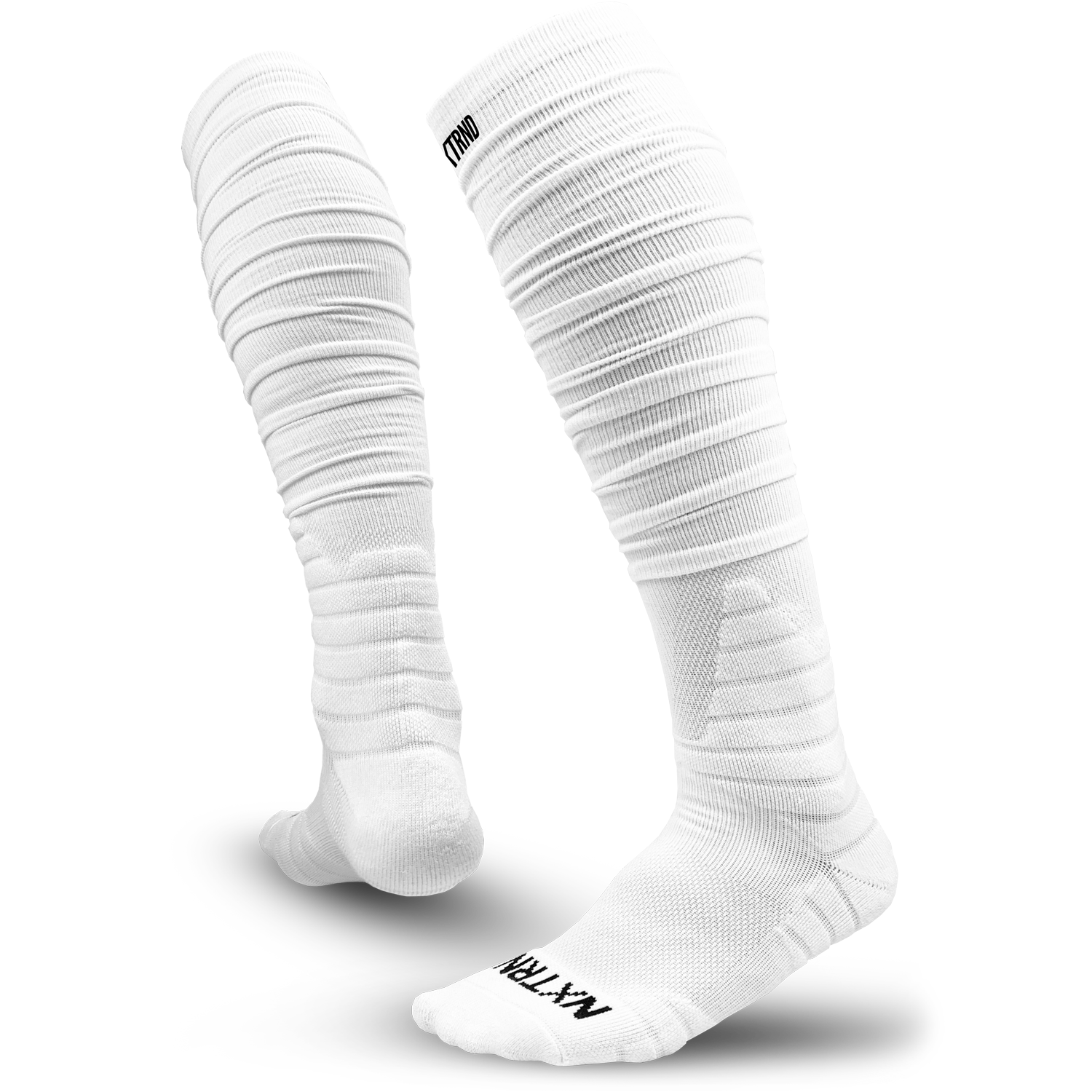 NXTRND XTD® Scrunch Football Socks White