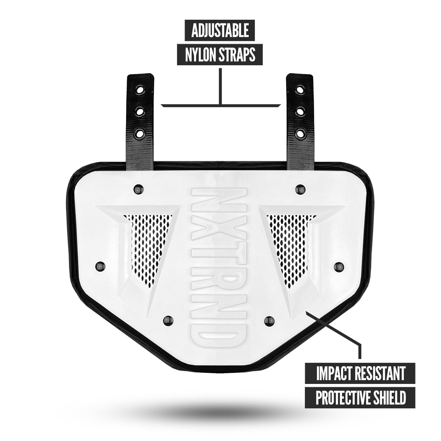 NXTRND B-PLATE® Football Back Plate White