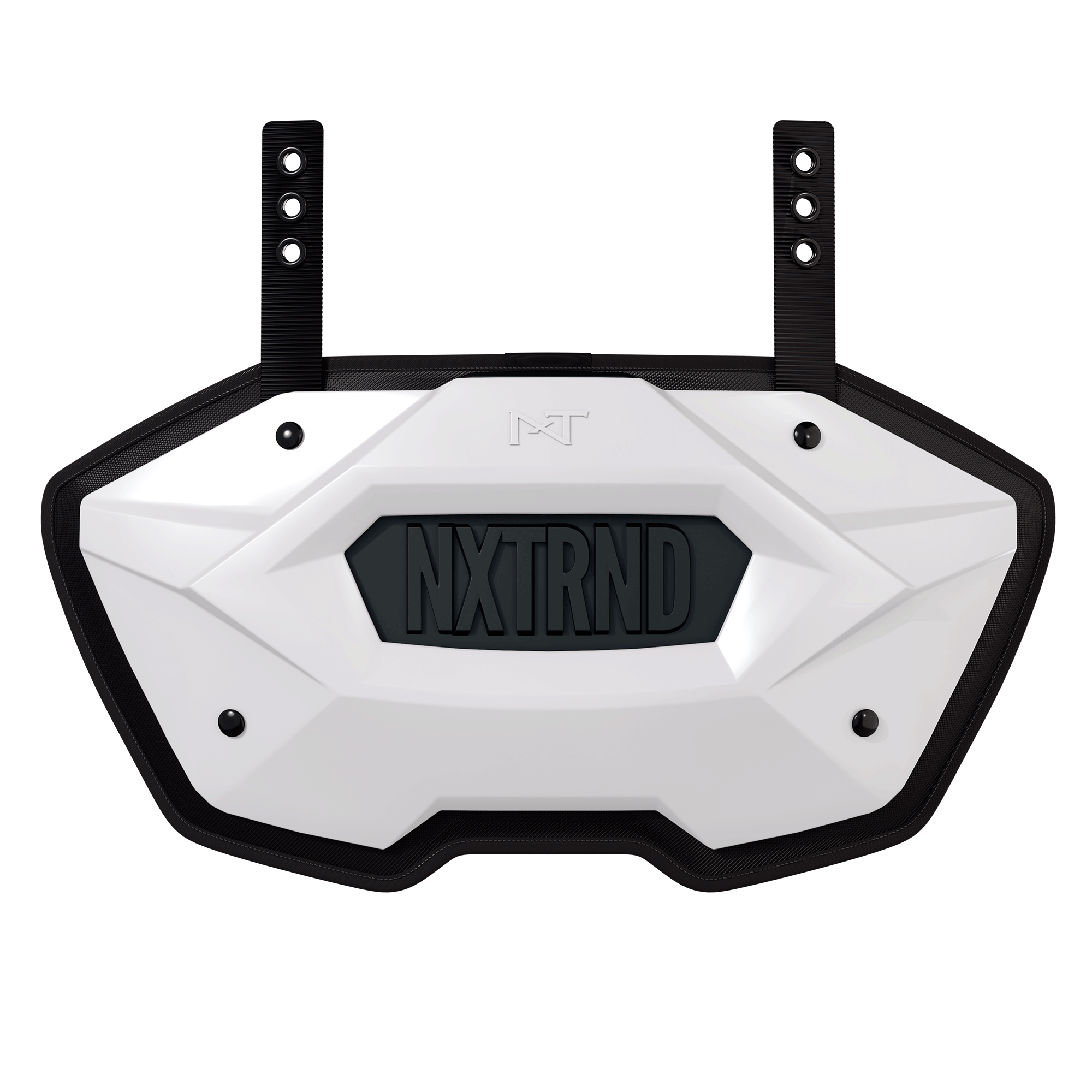 Plaque dorsale de football américain NXTRND B-PLATE® Pro blanche