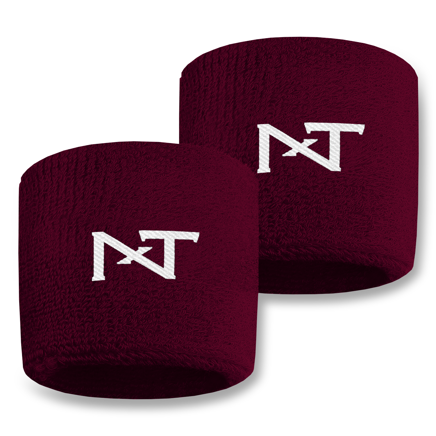 NXTRND Wrist Bands Maroon (1 Pair)