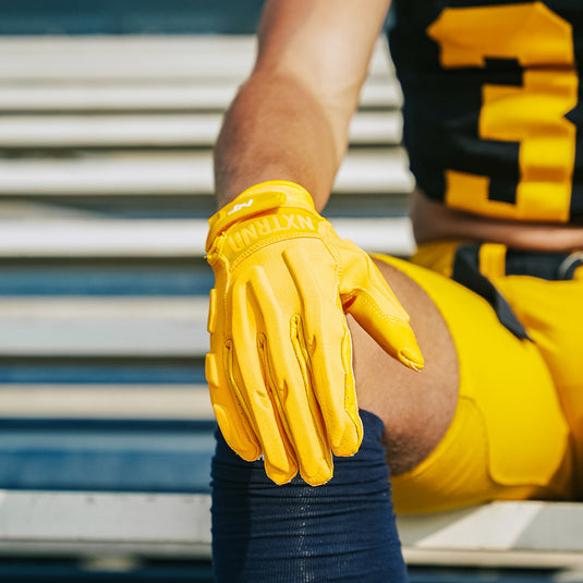 NXTRND G3™ Padded Football Gloves Yellow