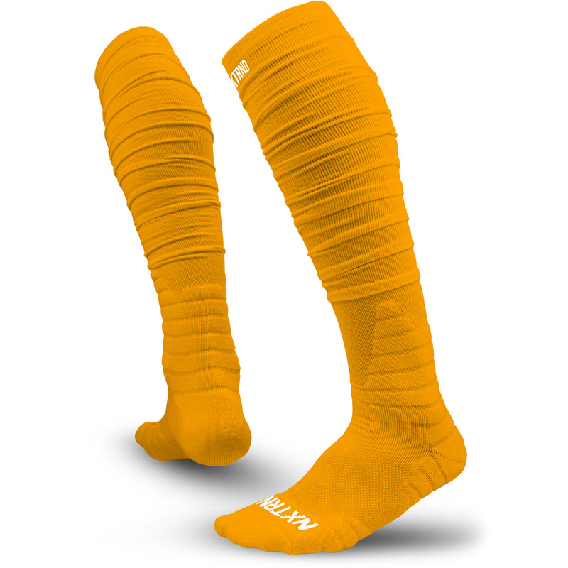 Load image into Gallery viewer, NXTRND XTD® Scrunch Football Socks Yellow
