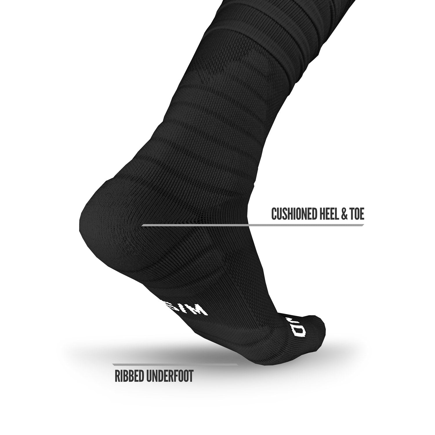 Nxtrnd XTD Scrunch Football Socks Black Black Y Youth 2y 6y