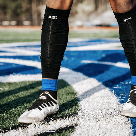 Navy Blue Leg Sleeves - Nxtrnd  Football leg sleeves, Football