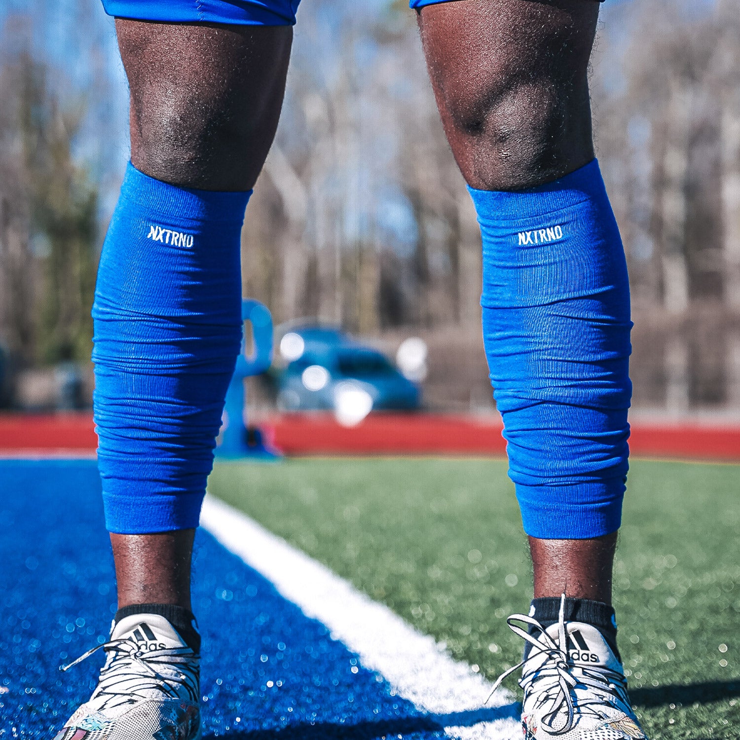 NXTRND Scrunch Football Leg Sleeves Blue