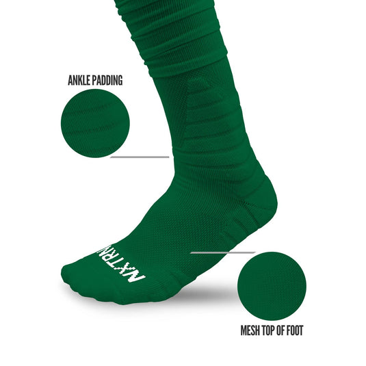 NXTRND XTD™ Scrunch Football Socks Green