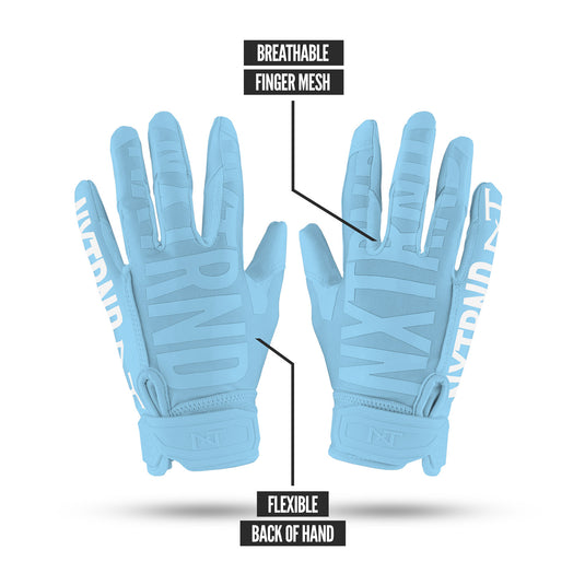 NXTRND G1® Football Gloves Columbia Blue