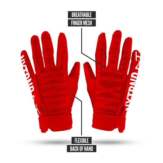NXTRND G1® Football Gloves Red