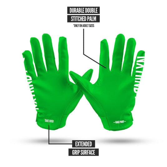 NXTRND G1™ Football Gloves Green