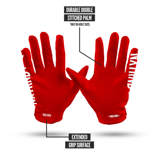 NXTRND G1™ Football Gloves Red