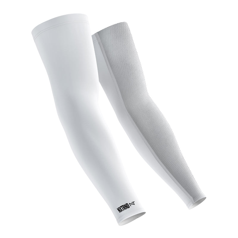 Load image into Gallery viewer, Arm sleeves for men color white
