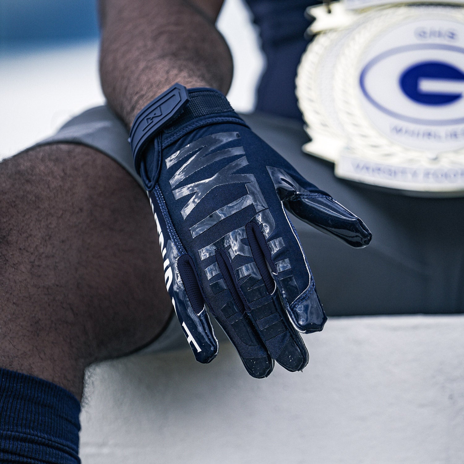 NXTRND G1® Youth Football Gloves Navy Blue